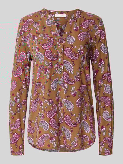 Christian Berg Woman Bluzka z wiskozy z dekoltem w serek Koniakowy 2