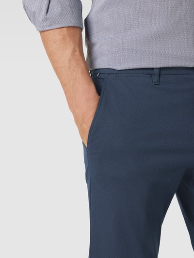 Tommy Hilfiger Pants Chino met structuurmotief, model 'DENTON' Marineblauw - 3