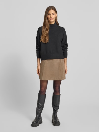 Armedangels Ausgestellter Mini-Rock aus Baumwoll-Mix Modell 'ZALAIAA' Taupe 1