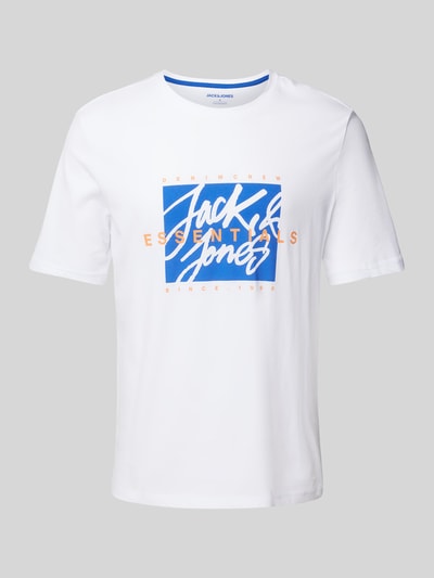 Jack & Jones T-Shirt aus reiner Baumwolle Modell 'COLTON' Weiss 1