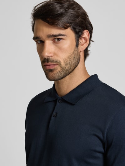 Marc O'Polo Regular Fit Poloshirt aus reiner Baumwolle Marine 3