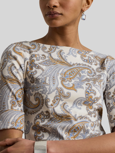 Lauren Ralph Lauren męski t-shirt o kroju regular fit z mieszanki bawełny Piaskowy 3
