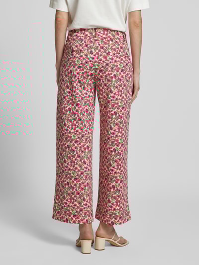 ICHI Culotte met paspelzakken, model 'KATE' Felroze - 5