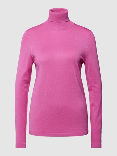 Esprit Strickpullover mit Rollkragen Pink 1