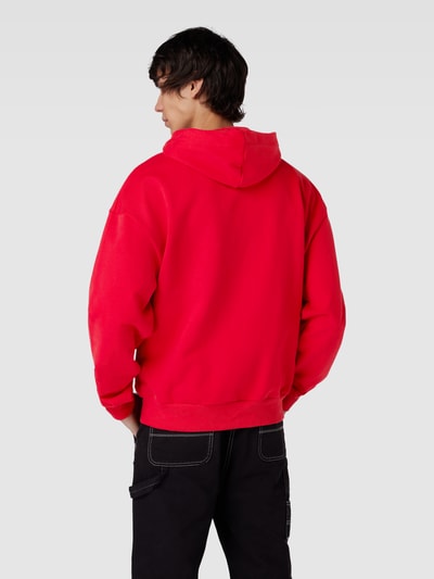 No Bystanders Hoodie met motiefpatches, model '24 HOURS' Rood - 5