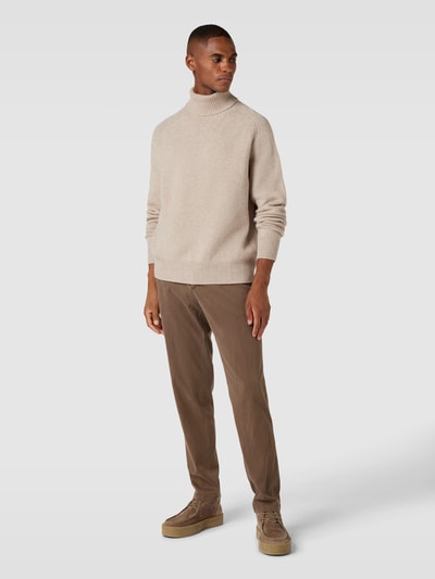 BOSS Slim fit chino met Franse steekzakken Middenbruin - 1