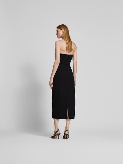 Staud Midikleid in Bandeau-Form Black 5