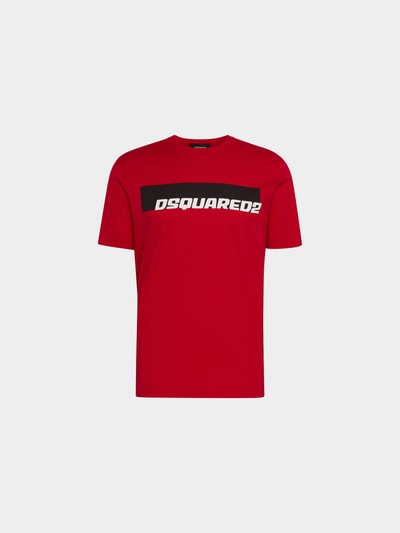 Dsquared2 T-Shirt aus Baumwolle Rot 2