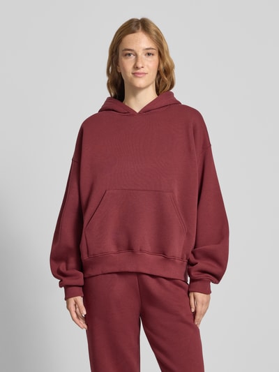 Gina Tricot Bluza z kapturem typu oversized Bordowy 4