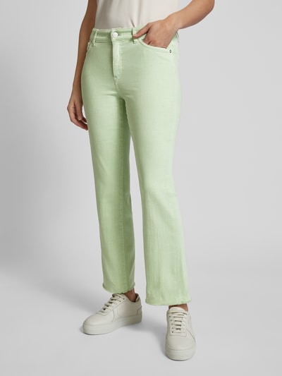 Marc Cain Bootcut Jeans mit ausgefransten Abschlüssen Modell 'FORLI' Mint 4