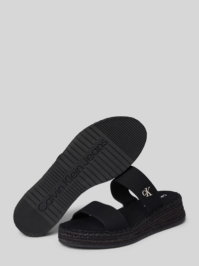 Calvin Klein Jeans Sandalen met labeldetail Zwart - 4