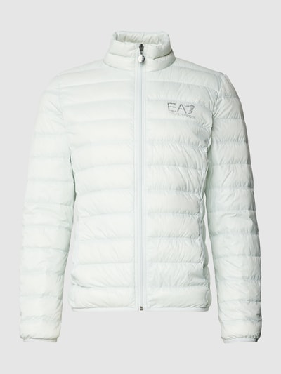 EA7 Emporio Armani Daunenjacke mit Label-Print Weiss 2