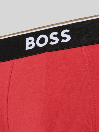 BOSS Slim Fit Boxershorts aus Baumwoll-Mix im 3er-Pack Modell 'POWER' Rot 2