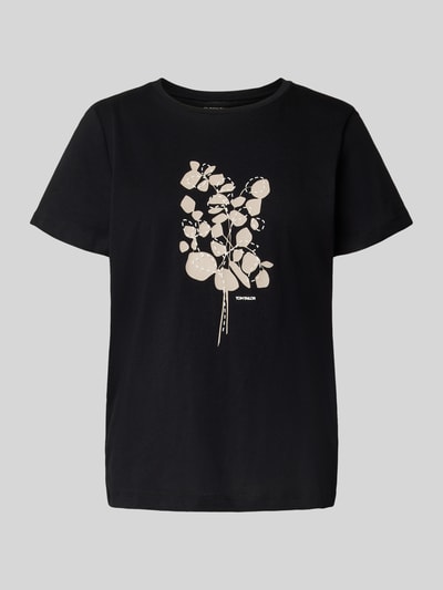 Tom Tailor Regular Fit T-Shirt aus reiner Baumwolle Black 2