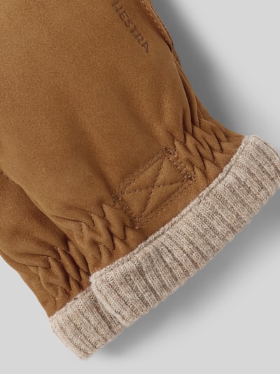Hestra Handschuhe mit Label-Detail Modell 'Joar' Cognac 2