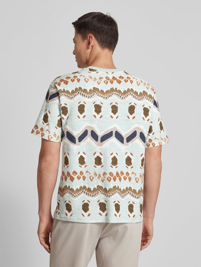 MCNEAL T-shirt met all-over print Lichtturquoise - 5