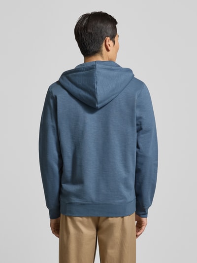 Marc O'Polo Regular Fit Sweatjacke aus reiner Baumwolle Petrol 5