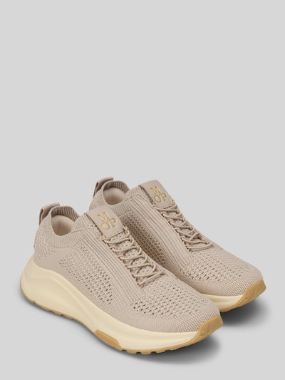 Productfoto, Sneaker met Logo Detail model 'LIV' van Marc O'Polo, look: effen, logo-applicatie, punt van de schoen afgerond, plat, vetersluiting