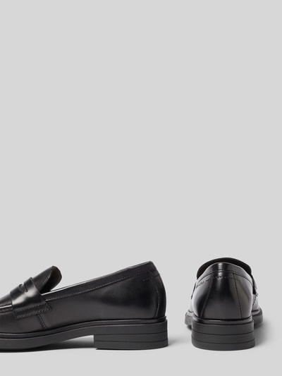 Produktfoto, schwarzer Loafer aus echtem Schafsleder Modell 'Paula 34' von Marc O'Polo, glatte Oberfläche, Damen Loafer von Marc O'Polo
