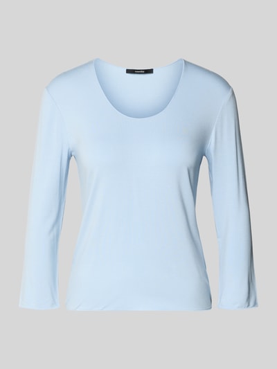 Produktfoto, Longsleeve mit 3/4-Arm Modell 'Kirosa Fine' von Someday, jasnoniebieski, krój regular fit, mieszanka wiskozy z elastanem, dekolt okrągły, długość tyłu w rozmiarze 36: 54 cm