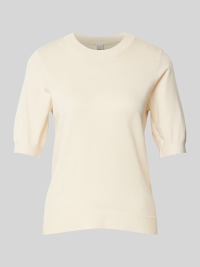 YAS Gebreide pullover met 1/2-mouwen, model 'LENA' Offwhite - 2