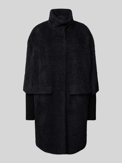 comma Jas met opstaande kraag Zwart - 2