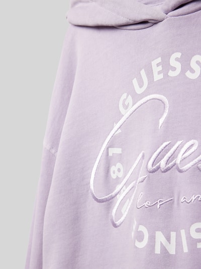 Guess Hoodie met labelstitching Lila - 2