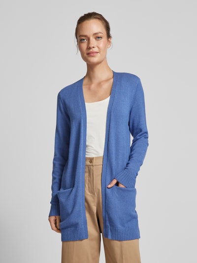 Vila Cardigan met steekzakken, model 'VIRIL' Blauw - 4