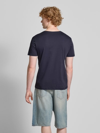 Alpha Industries T-Shirt mit Label-Print Dunkelblau 5