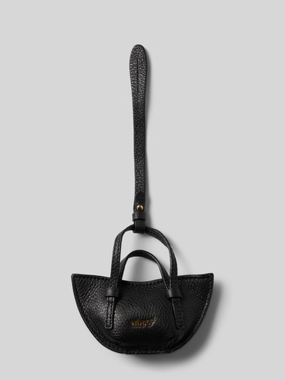 Abro Hanger van echt leer, model 'Cosmo' Zwart - 1