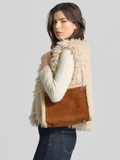 Lauren Ralph Lauren Handtas van echt suède Cognac - 1