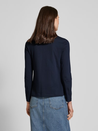 Gant Longsleeve mit Label-Stitching Marine 5