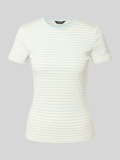 Lauren Ralph Lauren T-shirt met geribde ronde hals Marineblauw - 2