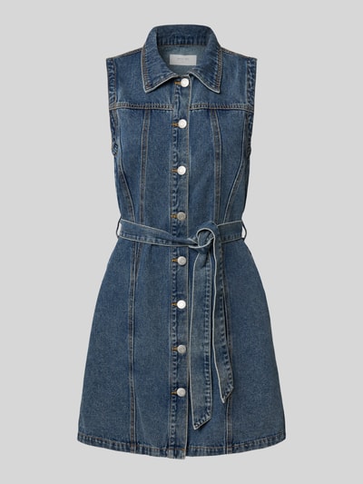 Noisy May Sukienka jeansowa z wiązanym paskiem model ‘ALVI’ Jeansowy niebieski 2