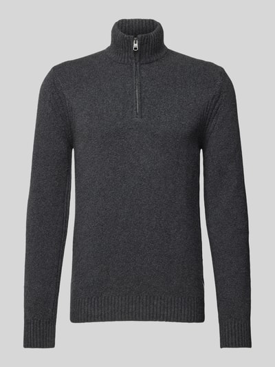 Cinque Gebreide pullover met schipperskraag, model 'CILUCA' Antraciet - 2