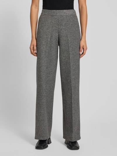 Marc O'Polo Wide leg pantalon van katoenmix Middengrijs - 4
