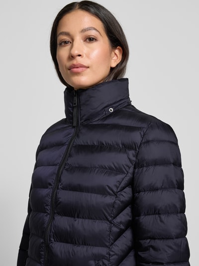 Fuchs Schmitt Płaszcz pikowany o kroju regular fit z kapturem Granatowy 3