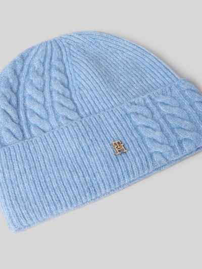 Tommy Hilfiger Beanie mit Woll- und Alpaka-Anteil Blau 2