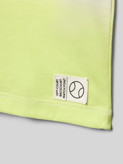 Productfoto, Regular Fit T-shirt met katoen van s.Oliver RED LABEL, kleurverloop look, tennis-patch applicatie, korte mouw, ronde hals
