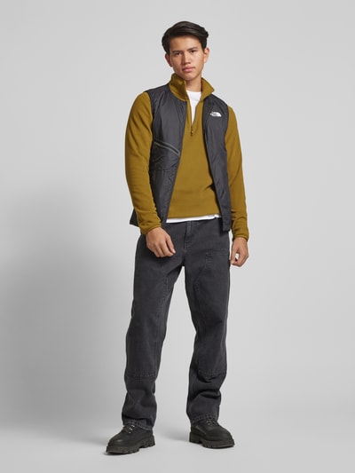 The North Face Sweatshirt met labelstitching, model 'GLACIER' Roodbruin - 1