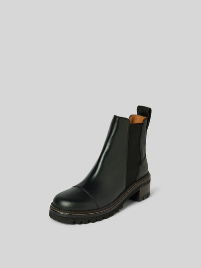 See by Chloé Chelsea Boots mit elastischem Einsatz Black 2