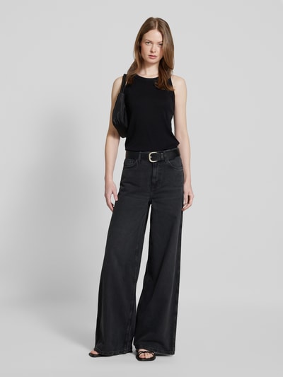 Mango Wide Leg Jeans im 5-Pocket-Design Modell 'DAPHNE' Anthrazit 1