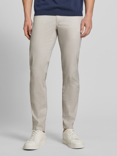 Brax regular fit broek met 5-pocketmodel van katoenmix model 'Cadiz' Zand - 4