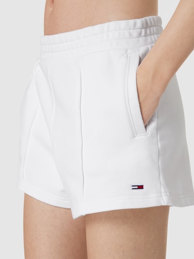 Tommy Jeans Sweatshorts met logostitching Wit - 3