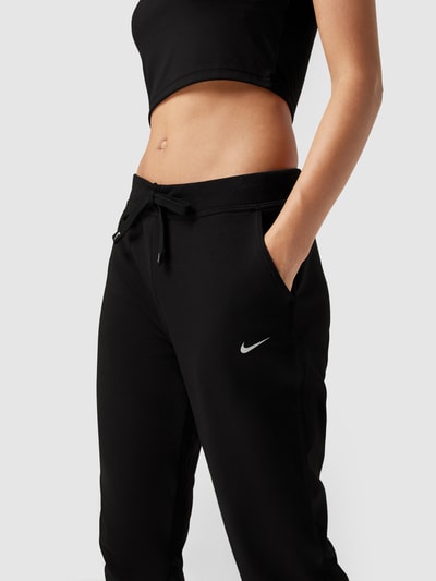 NIKE TRAINING Spodnie dresowe z nadrukiem z logo Czarny 3