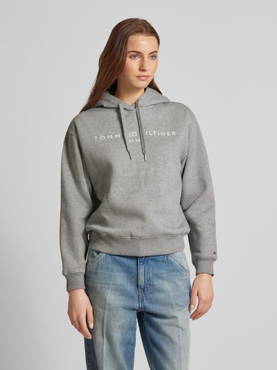 Tommy Hilfiger Hoodie mit Label-Stitching Hellgrau 4