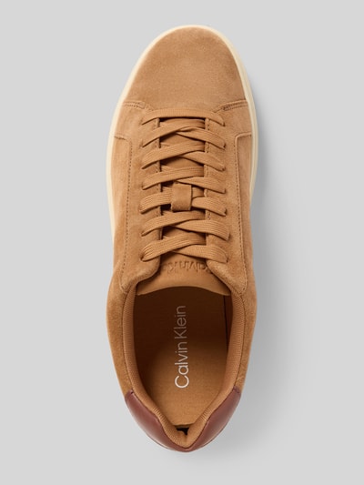 Calvin Klein Jeans Sneakersy z nadrukiem z logo model ‘Classic’ Camel 3