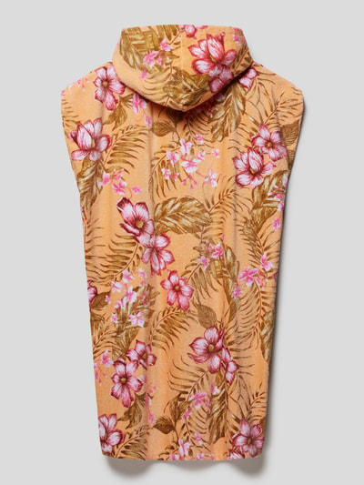 Rip Curl Poncho van badstof met all-over bloemenmotief Oranje - 3