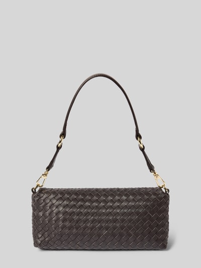 Abro Handtasche mit abnehmbarem Tragehenkel Modell 'MILA' Dunkelbraun 4