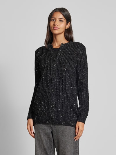 Scotch & Soda Strickjacke mit Rundhalsausschnitt Black 4